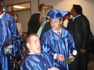 Graduation with good friend Daniel